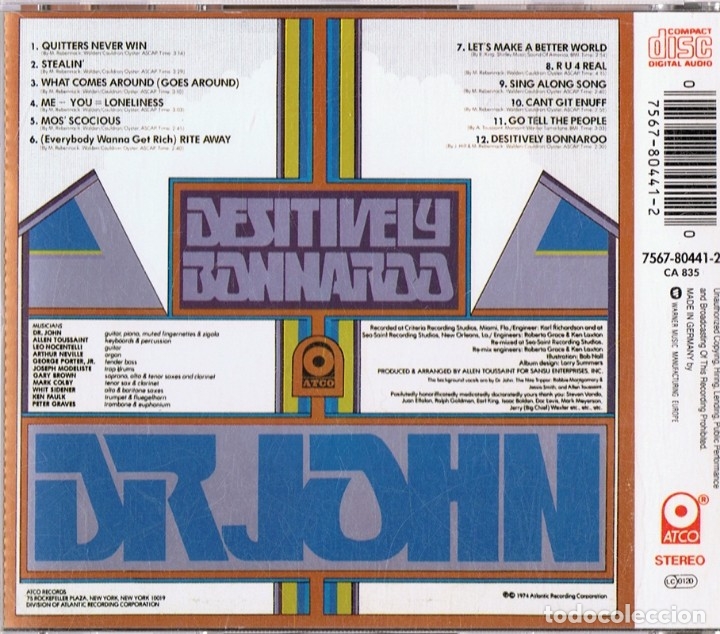 CDs de m&uacute;sica: DR.JOHN DESITIVELY BONNAROO (CD) - Foto 2