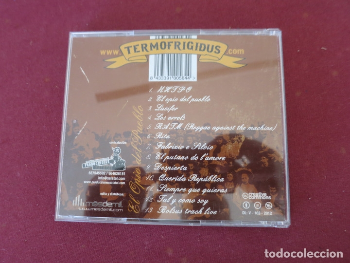 CDs de m&uacute;sica: TERMOFRIGIDUS - EL OPIO DEL PUEBLO CD - Foto 2