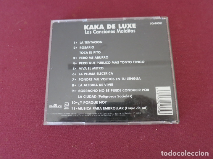 CDs de m&uacute;sica: KAKA DE LUXE LAS CANCIONES MALDITAS CD - Foto 2