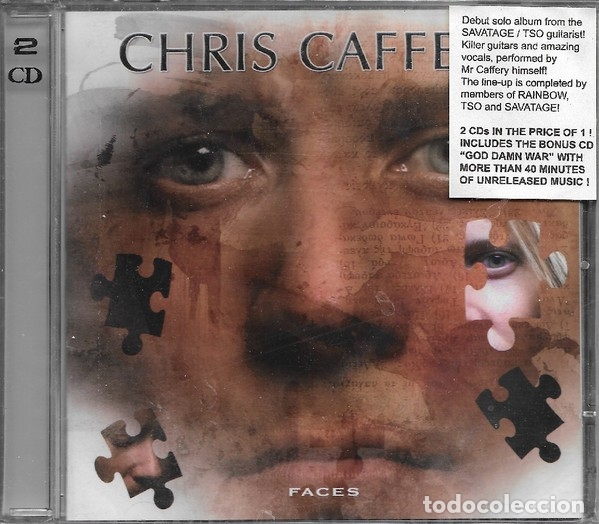 CDs de m&uacute;sica: Chris Caffery---Faces --DOBLE CD HEAVY METAL - Foto 1
