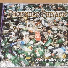 CDs de Música: PROPIEDAD PRIVADA. VOLVIENDO A BEBER. CD / ILLA RECORDS - 12 TEMAS / PRECINTADO.. Lote 172608744