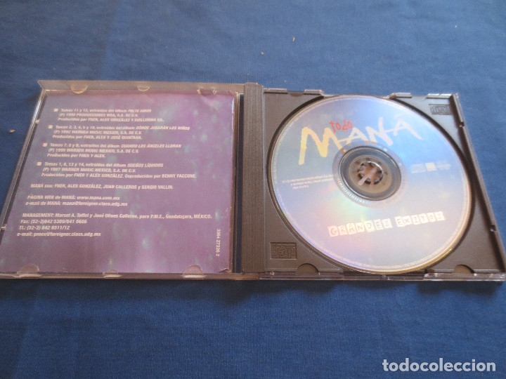 CDs de m&uacute;sica: CD / TODO MAN&Aacute; - GRANDES EXITOS - Foto 2