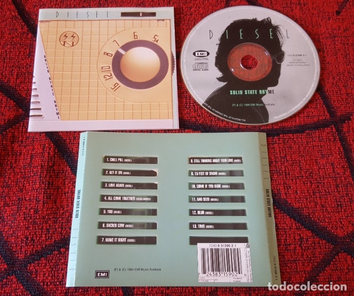 CDs de m&uacute;sica: DIESEL  Solid State Rhyme  CD ORIGINAL 1994 Australia EMI - Foto 1