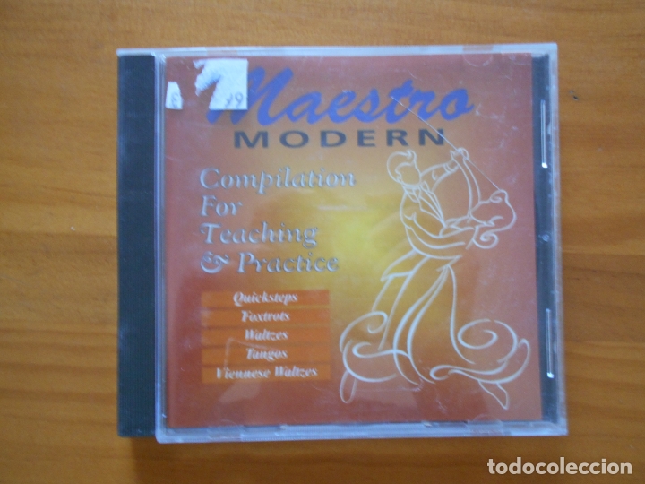CDs de m&uacute;sica: CD MAESTRO COMPILATION FOR TEACHING & PRACTICE - MODERN - QUICKSTEPS, FOXTROTS, WALTZES... (D8) - Foto 1