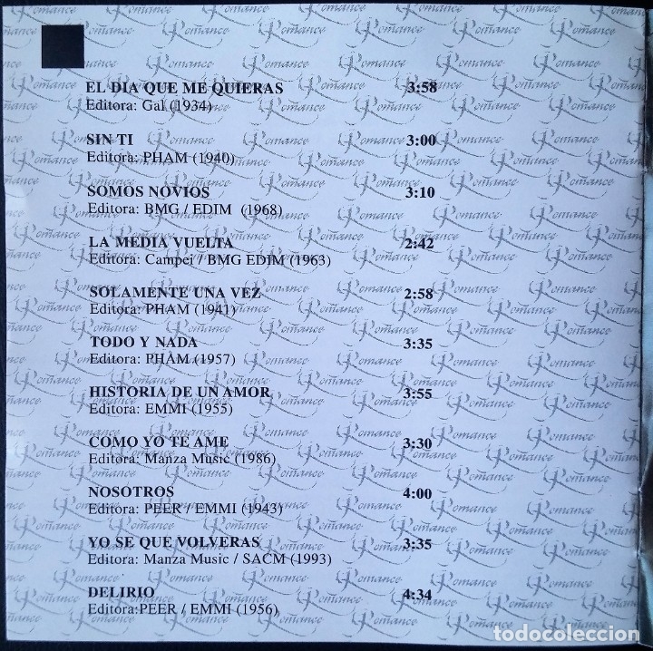 CDs de m&uacute;sica: LUIS MIGUEL - SEGUNDO ROMANCE - Foto 2