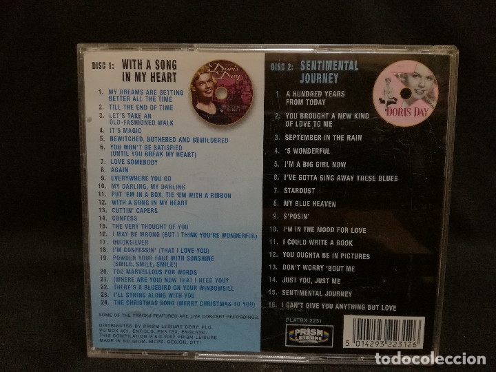 CDs de m&uacute;sica: DOBLE CD - DORIS DAY - 40 MAGIC MEMORIES - Foto 2