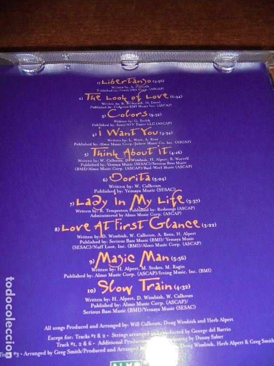 CDs de m&uacute;sica: HERB ALPERT: COLORS. - Foto 5