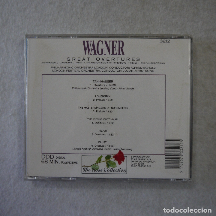 CDs de m&uacute;sica: WAGNER - GREAT OVERTURES - CD - Foto 2