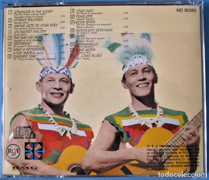 CDs de m&uacute;sica: LOS INDIOS TABAJARAS - POLVO DE ESTRELLAS - 16 &Eacute;XITOS - Foto 2