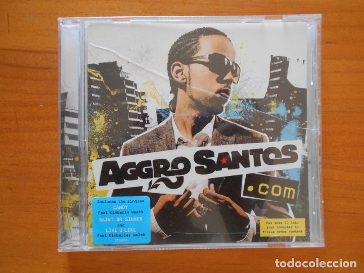 CDs de m&uacute;sica: CD AGGRO SANTOS - AGGROSANTOS.COM (N3) - Foto 1