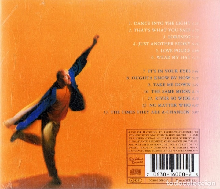 CDs de m&uacute;sica: PHIL COLLINS &uml;DANCE INTO THE LIGHT&uml; (CD) - Foto 2