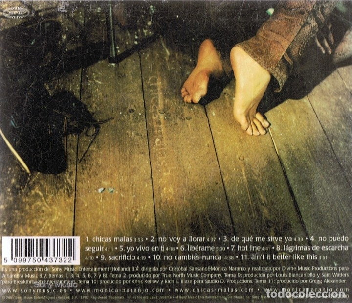 CDs de m&uacute;sica: M&Oacute;NICA NARANJO &uml;CHICAS MALAS&uml; (CD) - Foto 2