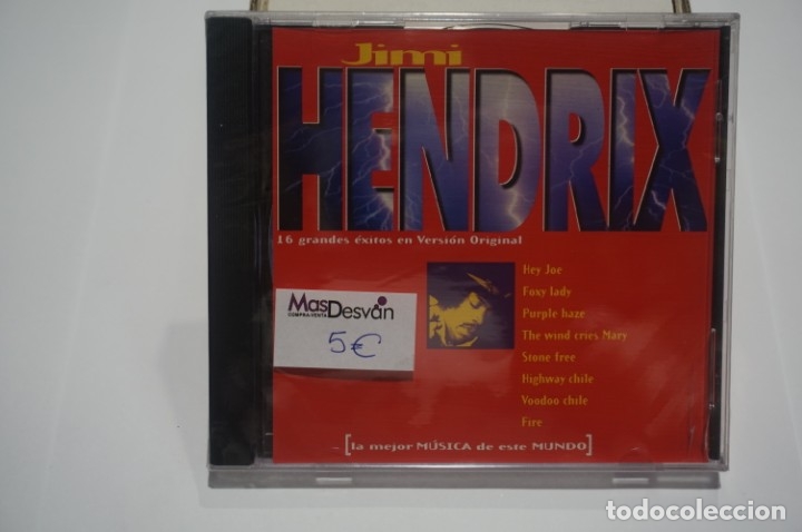 CDs de m&uacute;sica: CD NUEVO PRECINTADO - JIMI HENDRIX 16 GRANDES EXITOS EN VERSION ORIGINAL - Foto 1