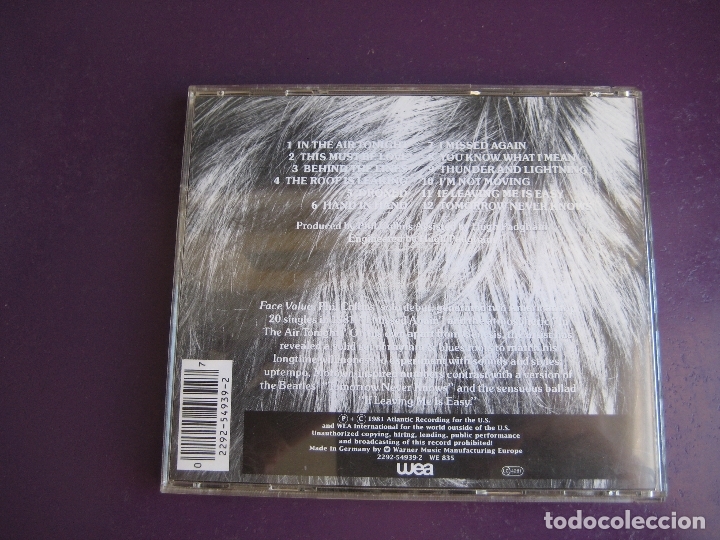 CDs de m&uacute;sica: PHIL COLLINS CD ATLANTIC - FACE VALUE - SIN APENAS USO - GENESIS - Foto 2