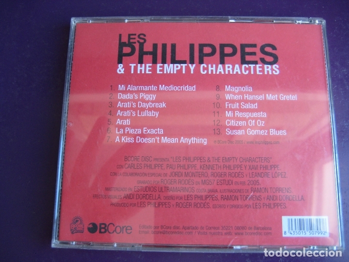 CDs de m&uacute;sica: Les Philippes & The Empty Characters CD B-CORE 2005 - DIRIA Q SIN ESTRENAR - Foto 2