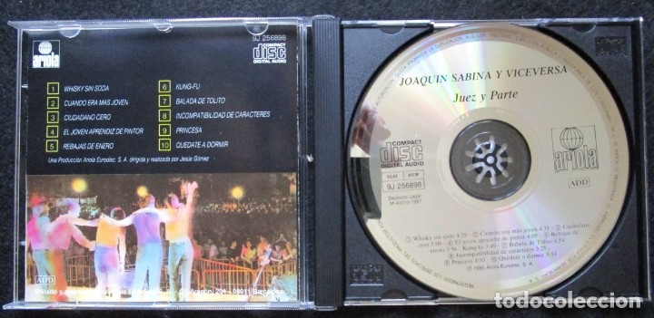 CDs de m&uacute;sica: JOAQUIN SABINA - JUEZ Y PARTE - CD - Foto 3