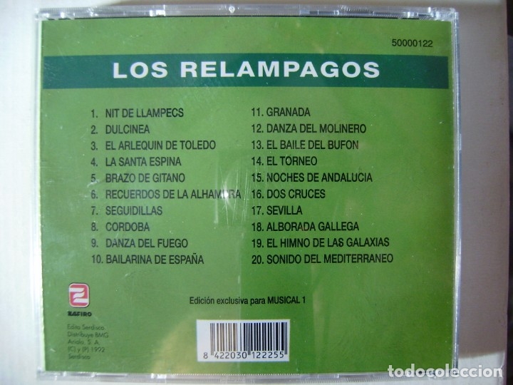 CDs de m&uacute;sica: LOS RELAMPAGOS.GRANDES EXITOS...20 TEMAS - Foto 2