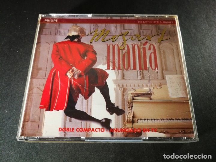 CDs de m&uacute;sica: MOZART MAN&Iacute;A. Los &eacute;xitos de W. A. Mozart. 2 CDs. - Foto 1