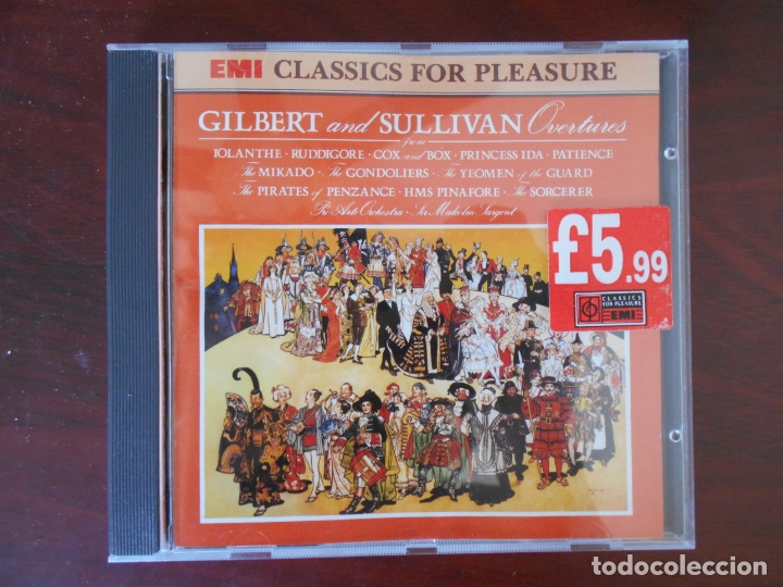 CDs de m&uacute;sica: CD GILBERT AND SULLIVAN OVERTURES - EMI CLASSICS (E4) - Foto 1