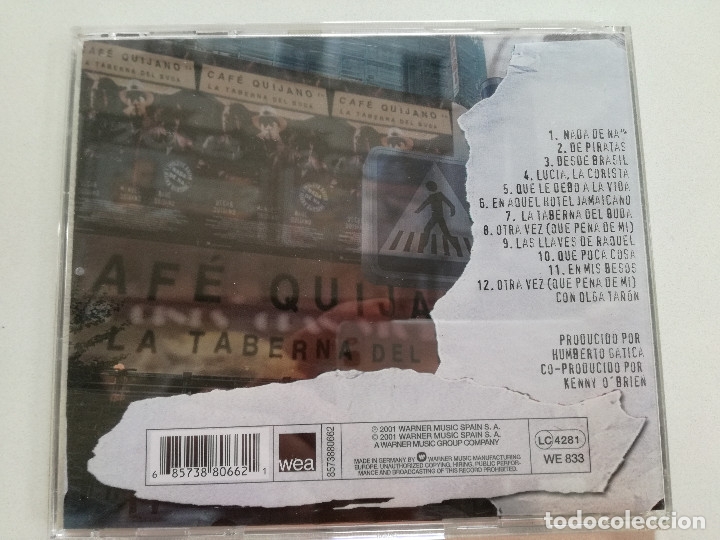 CDs de m&uacute;sica: CAFE QUIJANO - La Taberna De Buda - CD 2001 - Foto 2