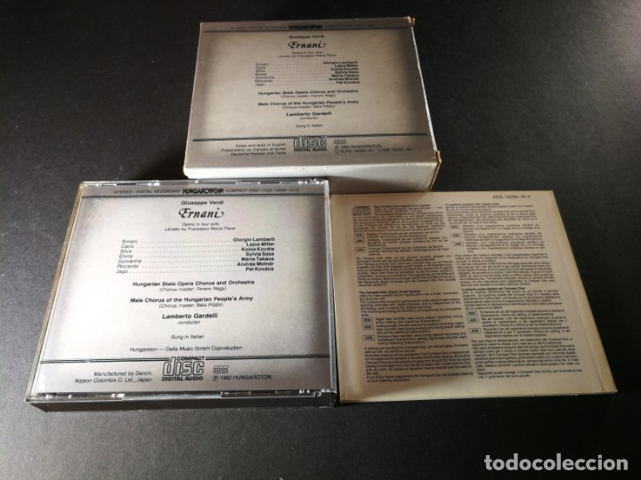 CDs de m&uacute;sica: Verdi. Ernani. Lamberto Gardelli. 3 CDs. - Foto 2