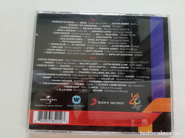 CDs de m&uacute;sica: LOS NUMEROS 1 - El Disco De Los Exitos - DOBLE CD 2016 - Foto 2