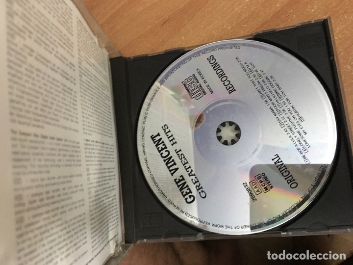 CDs de m&uacute;sica: GENE VINCENT (GREATEST HITS) (CDIB1) - Foto 2