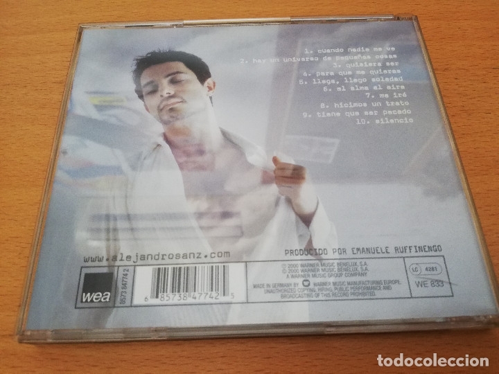 CDs de m&uacute;sica: ALEJANDRO SANZ. EL ALMA AL IRE (CD) - Foto 3