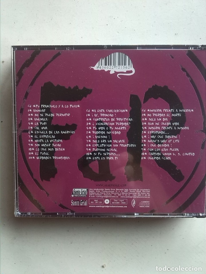 CDs de m&uacute;sica: FE DE RATAS IMPRESCINDIBLES 3 CDS - Foto 2
