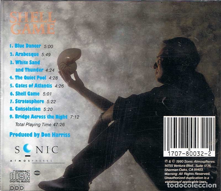 CDs de m&uacute;sica: Don Harriss - Shell Game. CD. Sonic Atmospheres - Foto 2
