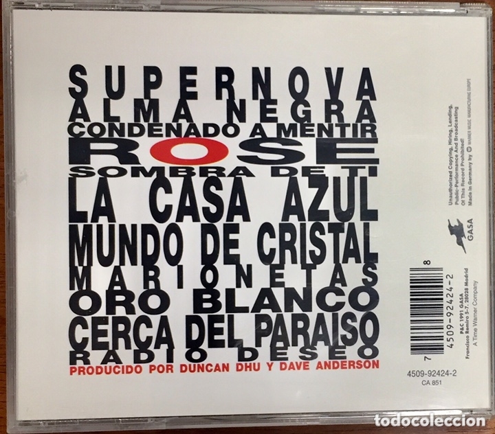 CDs de m&uacute;sica: Duncan Dhu. Supernova. CD. - Foto 2