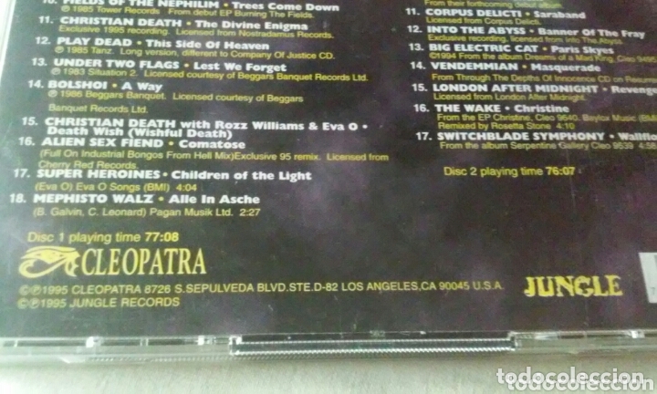 CDs de m&uacute;sica: GHOTIC ROCK 2 (DOBLE CD) A&Ntilde;O 1995 CD - Foto 8