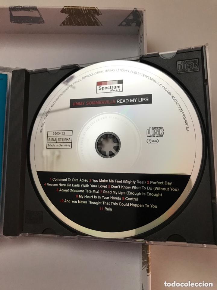 CDs de m&uacute;sica: CD Jimmy Somerville - Read my lips - Foto 3