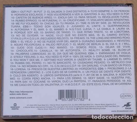 CDs de m&uacute;sica: ANDRES CALAMARO - EL SALMON (5 CD + LIBRETO) 2000 - Foto 6
