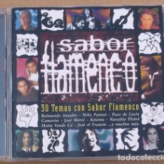 CDs de Música: VARIOS - SABOR FLAMENCO (2CD) 2001 - 30 TEMAS - DUQUENDE, CAMARON, KIKO VENENO, SORDERITA, MORENTE, . Lote 174320909