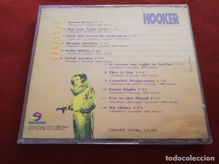 CDs de m&uacute;sica: JOHN LEE HOOKER. 12 GRANDES &Eacute;XITOS EN VERSI&Oacute;N ORIGINAL (CD PRECINTADO) - Foto 2
