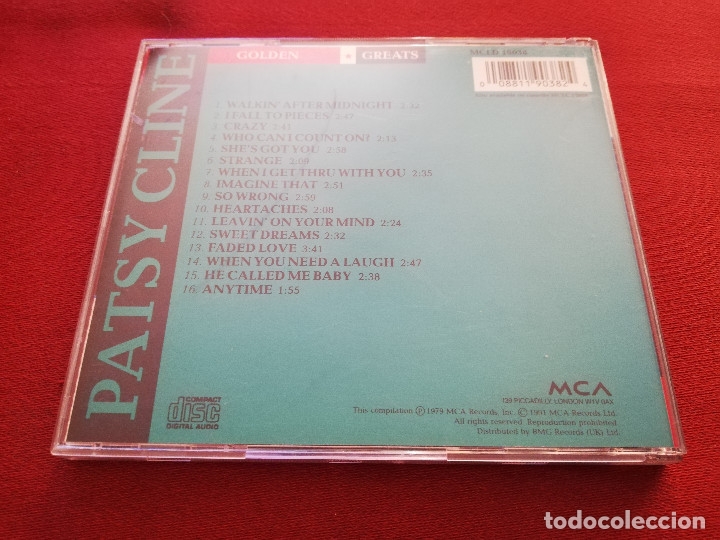 CDs de m&uacute;sica: PATSY CLINE. GOLDEN GREATS (CD) - Foto 3