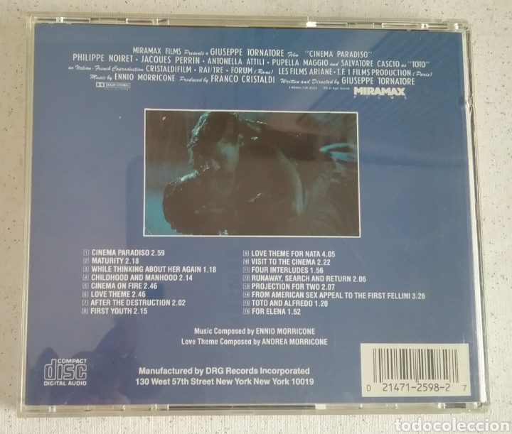 CDs de m&uacute;sica: CINEMA PARADISO. - Foto 2