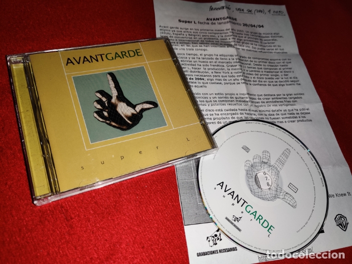 CDs de M&uacute;sica: AVANTGARDE AVANT GARDE Super L CD 2004 Grabaciones Necesarias ESPA&Ntilde;A SPAIN + HOJA PROMO