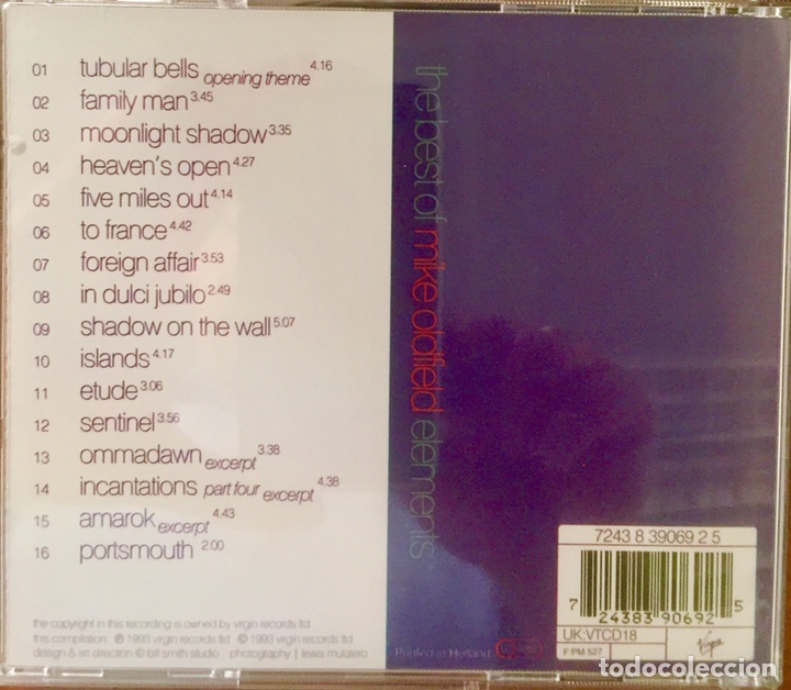 CDs de m&uacute;sica: Mike Oldfield. Elements. CD. - Foto 2