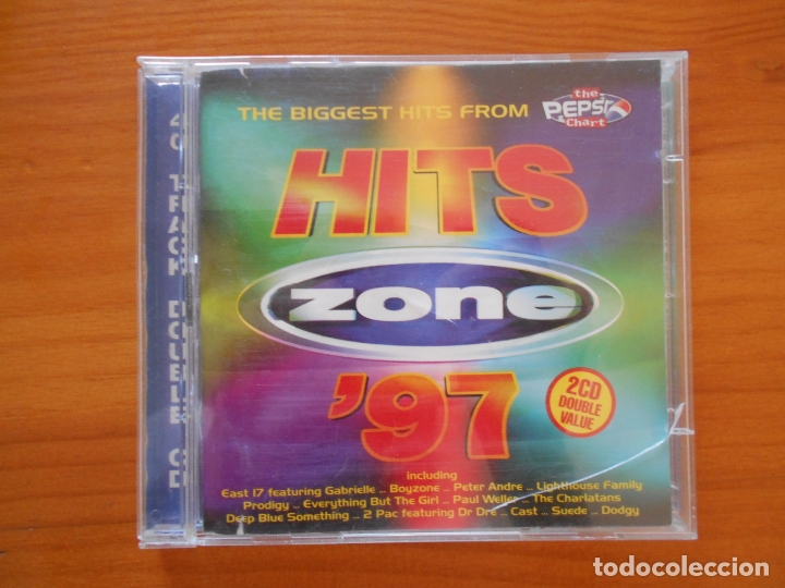 CDs de m&uacute;sica: CD HITS ZONE 97 (2 CDS) (E6) - Foto 1