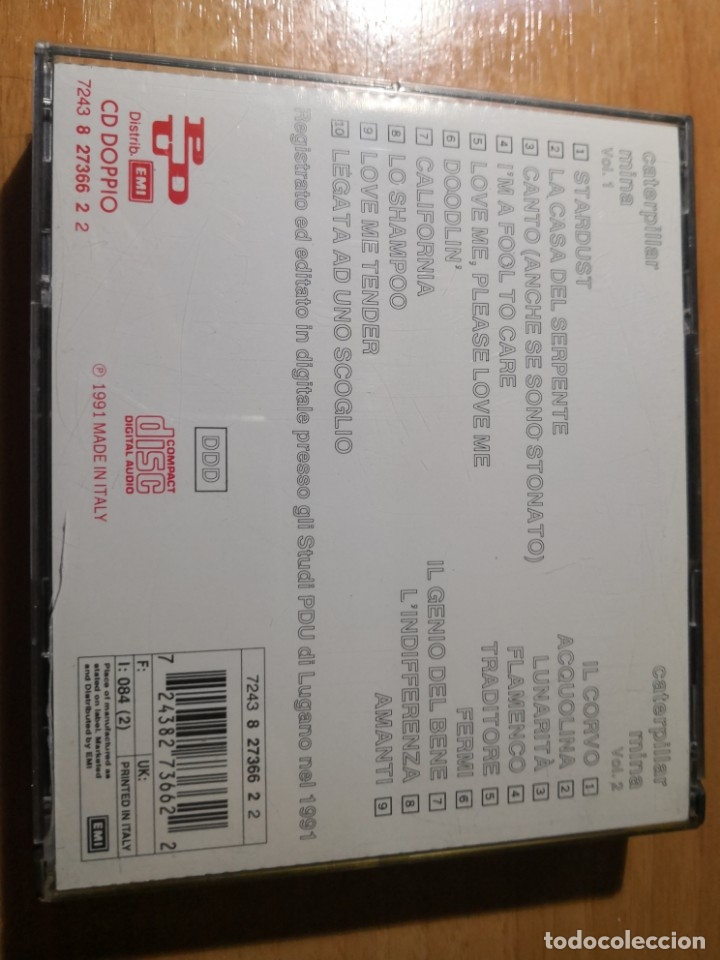 CDs de m&uacute;sica: MINA Caterpillar 2 cds 1991 19 temas - Foto 2