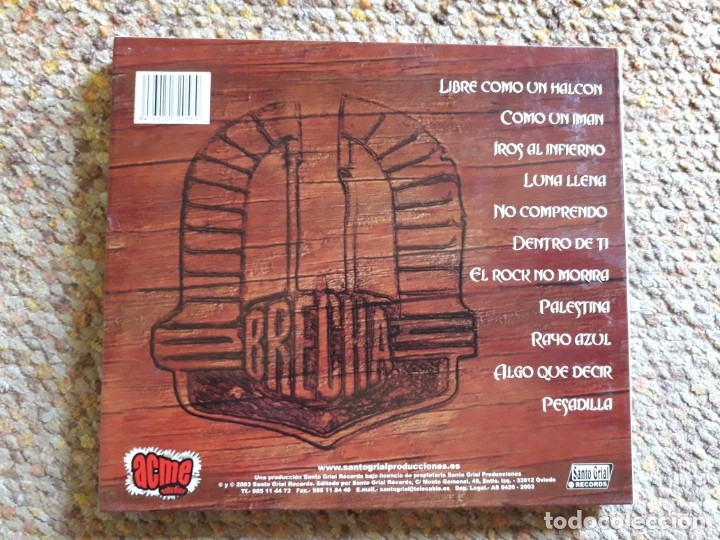 CDs de m&uacute;sica: Brecha , Sin titulo , CD digipack 2003 , perfecto estado - Foto 2