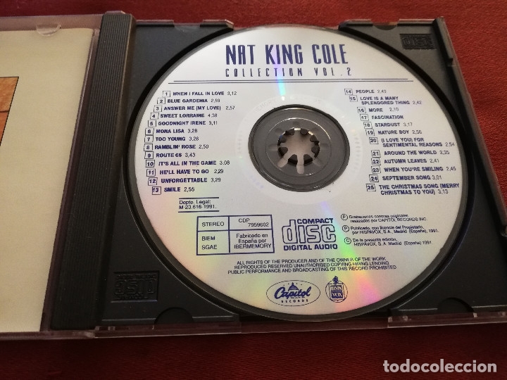 CDs de m&uacute;sica: NAT KING COLE. COLLECTION (VOLUME 2) CD - Foto 2