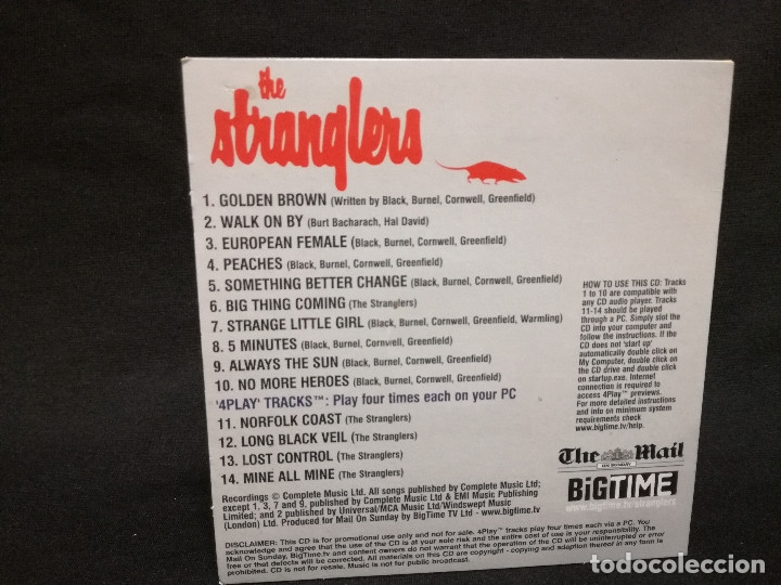 CDs de m&uacute;sica: CD - THE STRANGLERS (FUNDA DE CARTON) - Foto 2