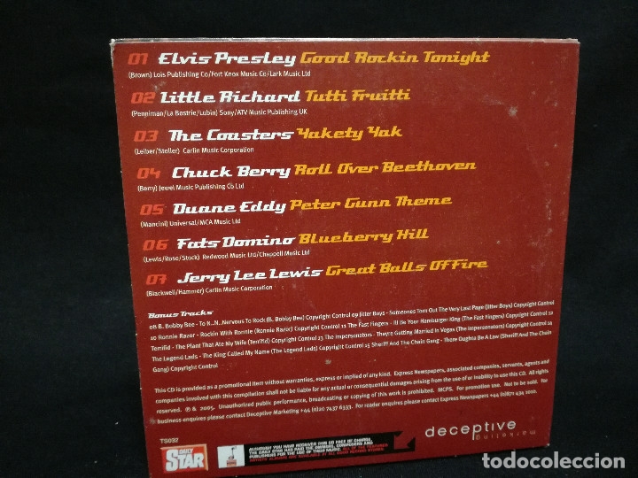 CDs de m&uacute;sica: CD - ROCK N ROLL LEGENDS (FUNDA DE CARTON) - Foto 2