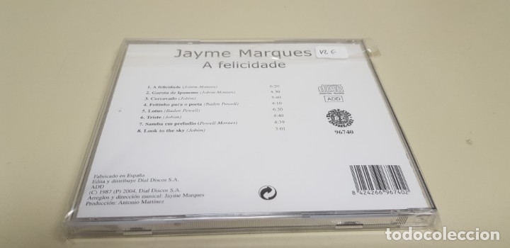 CDs de m&uacute;sica: Jayme Marques - A Felicidade (CD) - Foto 2