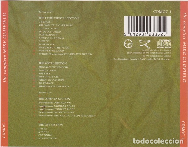 CDs de m&uacute;sica: The Complete Mike Oldfield - 2xCD. Fat box - Foto 2