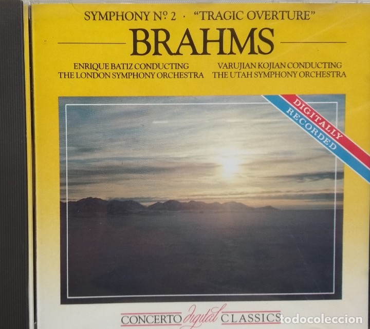 CDs de m&uacute;sica: Brahms / CD Concert digital Classic 1987 - Foto 1
