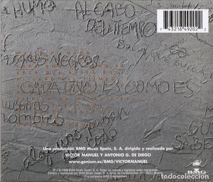 CDs de m&uacute;sica: VICTOR MANUEL CADA UNO ES COMO ES - Foto 2